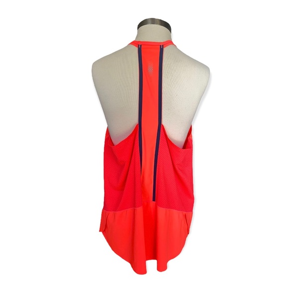 Athleta Womens Athletic Tank XL Lightspeed Racerback Neon Orange Stretch T Back - Picture 6 of 6